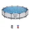BESTWAY Steel Pro Max csővázas medence szett, 366 x 76 cm, papírszűrős, vízkapacitás 6473 l (56416)