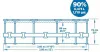BESTWAY Steel Pro Max csővázas medence szett, 366 x 76 cm, papírszűrős, vízkapacitás 6473 l (56416)