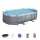 BESTWAY Power Steel csővázas medence szett, 488 x 305 x 107 cm, ovális, papírszűrős, létrával, ChemConnect adagolóval, takaróponyvával (56448)