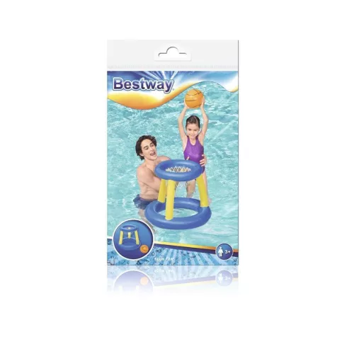 BESTWAY, 52418 játék, Splash 'N' Hoop, felfújható + labda, 0,61 x 0,61 m