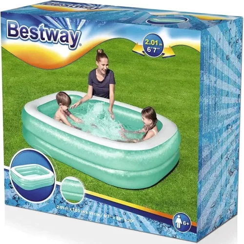 BESTWAY, Car Pool családi medence, 201 x 150 x 51cm, zöld (54005)
