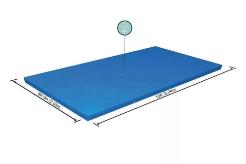 BESTWAY 3m x 2,01m csővázas medence védőtakaró (58106) (FFF 123)