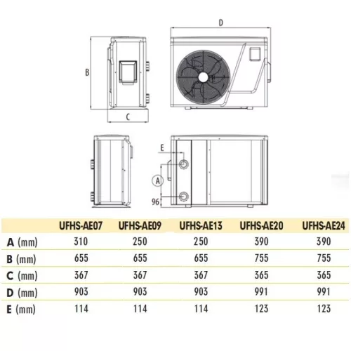 Aquark ELITE Inverter medence hőszivattyú 24,2 kW