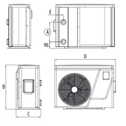 Aquark ELITE Inverter medence hőszivattyú 24,2 kW