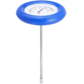 Medence hőmérő, körszámlapos kék