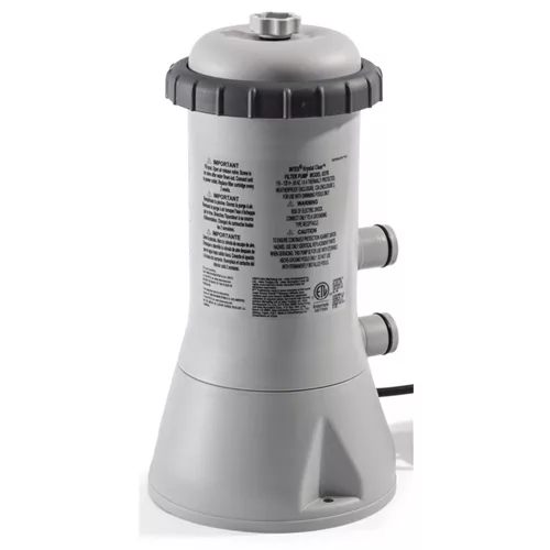 Papírszűrős vízforgató szivattyú, INTEX Krystal Clear C530, 2 m³/óra, 45 W, szürke, IPX7 védettség, szerviz dobozos (11468)