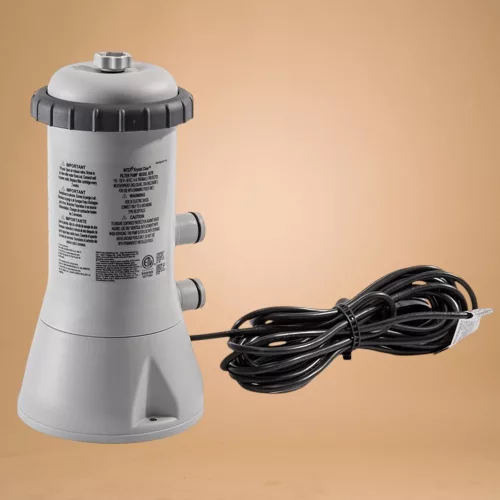 Papírszűrős vízforgató szivattyú, INTEX Krystal Clear C1000, 3,8 m³/óra, 99 W, szürke, szerviz dobozos, IPX7 védettség (11470)