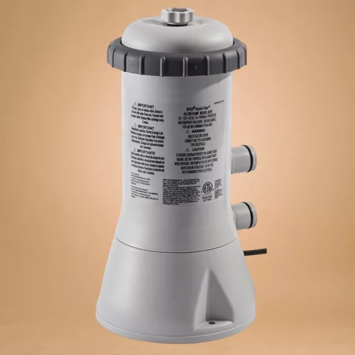 Papírszűrős vízforgató szivattyú, INTEX Krystal Clear C1000, 3,8 m³/óra, 99 W, szürke, szerviz dobozos, IPX7 védettség (11470)