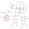 INTEX szürke biztonsági medence létra létrafok rögzítő hüvely, 97 - 132 cm magas létrához (12630)