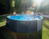 INTEX Graphite Gray Pool medence 478 x 124 cm (homokszűrővel) (26384GS)