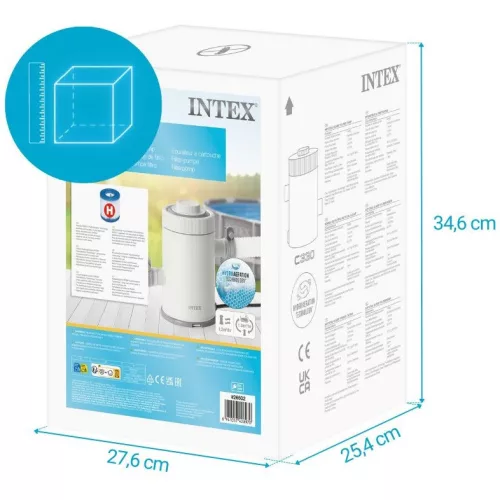 INTEX C330, Papírszűrős vízforgató 1,2m3/h (26602) (bemutató darab)