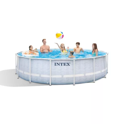 INTEX MetalPrism Set Chevron medence 488 x 122 cm (26746)