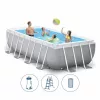 INTEX MetalPrism Set négyszögletű medence 400 x 200 x 100 cm (26788)