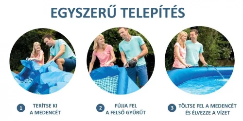 INTEX EasySet medence 244 x 61 cm, vízforgató nélkül (28106NP)