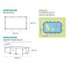 INTEX Metal medence 260 x 160 x 65 cm (28271)