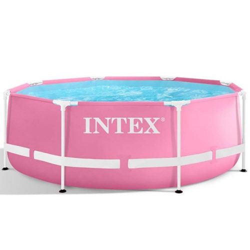 INTEX MetalSet medence 244 x 76 cm, rózsaszín (28292)