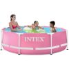 INTEX MetalSet medence 244 x 76 cm, rózsaszín (28292)