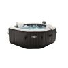 INTEX PureSPA Onyx Black Octagon jacuzzi, sóbontó készülékkel, 4 személyes, D201 x 71 cm, fekete / fehér (28458)