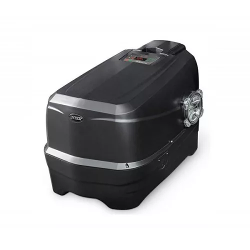 INTEX PureSPA Onyx Black Octagon jacuzzi, sóbontó készülékkel, 4 személyes, D201 x 71 cm, fekete / fehér (28458)