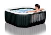 INTEX PureSPA Onyx Black Octagon jacuzzi, sóbontó készülékkel, 6 személyes, D218 x 71 cm, fekete / fehér (28462)