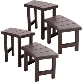   Pad szett, Intex PureSpa, 221 × 76 × 60 cm, barna, 2 közepes és 2 magas pad, összekapcsolható, 160 kg teherbírás, 4 személyes kerek jakuzzihoz (28515)