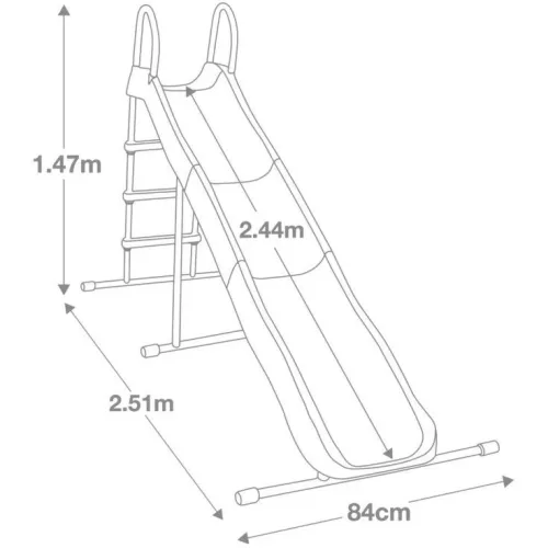 INTEX Kerti csúszda, 251 x 84 x 147 cm (44107)