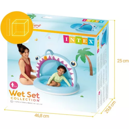 INTEX Angler Fish Baby Pool medence, 127 x 102 x 86cm