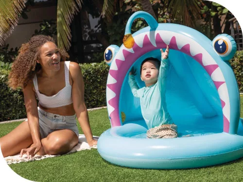 INTEX Angler Fish Baby Pool medence, 127 x 102 x 86cm