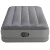 Felfújható vendégágy, Intex Twin Prestige középmagas matrac, 99 x 191 x 30 cm, szürke, egyszemélyes, szálas belső szerkezettel, puha felülettel, beépített USB-s elektromos pumpával (64112)
