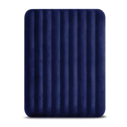 INTEX Classic Downy felfújható matrac, 152 x 203 x 25 cm, kék, plüss felső rész, 2in1 szelep, Wave Beam belső szerkezet (64759)