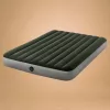 INTEX Queen Dura Beam felfújható vendégágy, 152 x 203 x 25 cm, szürke, plüss felső rész, vízálló, elemes pumpával (64779)