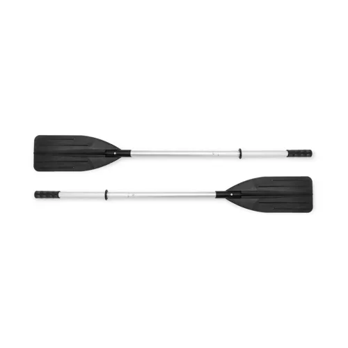 Felfújható csónak szett, Intex Excursion 4, 315 x 165 x 43 cm, kék, négyszemélyes, megerősített PVC, felfújható ülésekkel, pumpával és evezőkkel (66324)