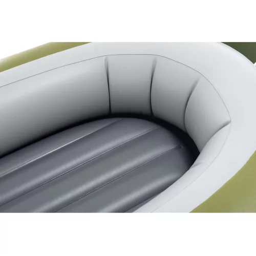 Felfújható csónak szett, Intex Seahawk 2, 236 x 114 x 41 cm, zöld, kétszemélyes, megerősített PVC, pumpával és evezőkkel (66332)