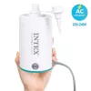 Elektromos pumpa, Intex Quickfill AC400, 220–240 V, fehér, felfújáshoz és leeresztéshez, nagy teljesítményű légáramlás, két cserélhető fúvókával, túlmelegedés elleni védelemmel (66646)