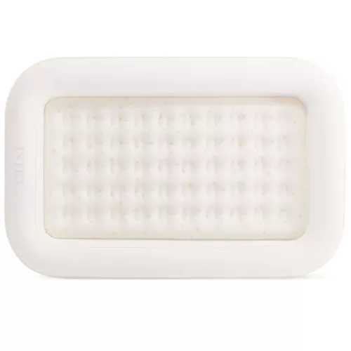 Felfújható vendégágy gyerekeknek, Intex Kidz, 168 x 107 x 25 cm, bézs, kivehető belső matraccal, leesésgátló peremmel, kézi pumpával és hordtáskával (66811)
