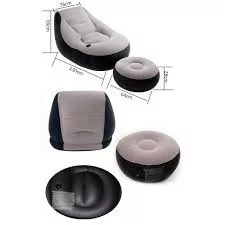 INTEX Ultra Lounge felfújható fotel, lábtartóval, 99 x 130 x 76cm (68564)