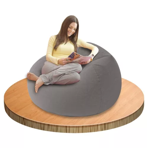 Intex Beanless felfújható fotel, szürke 107 x 104 x 69cm (68579)
