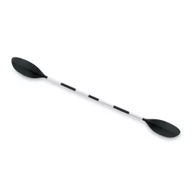   Kajaklapát / evezőlapát, Intex, 218 cm, fekete, alumínium kivitel, 4 részes kialakítás, állítható lapátszöggel, csúszásmentes markolattal, 2 db evező, egyben kajaklapáttá összeállítható (69629)
