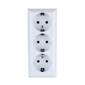   GAO 0312H Business Line IP20 3 férőhelyes földelt aljzat, 3 férőhelyes földelt csatlakozóaljzat, beltéri, 230 V~ / 50 Hz / 16 A, fehér