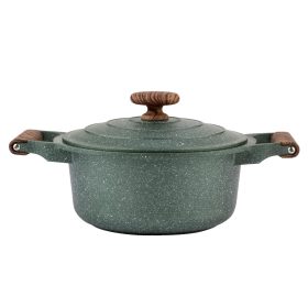   Nava 10-255-030 Ωmega tapadásmentes öntött alumínium lábas fedővel, kőbevonattal, 20 cm