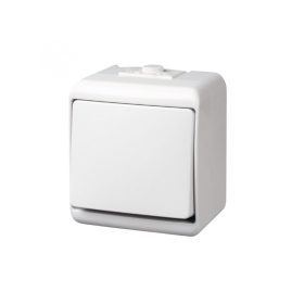   GAO 22041 váltókapcsoló, kültéri IP44 kivitel, 230 V~ / 50 Hz / 10 A, fehér