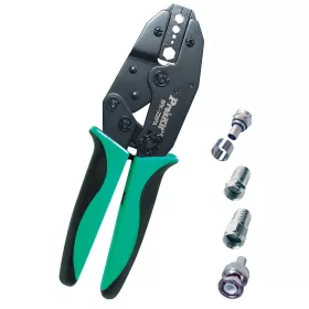   Pro'skit 6PK-230PA préselő fogó, 230 mm, 5 féle mérethez, racsnis áttétel, 6 féle nyomaték