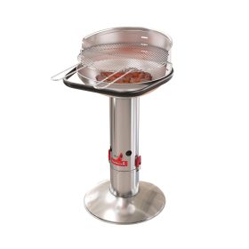   Barbecook BC-CHA-1005 Loewy 50 SST rozsdamentes acél faszenes grill, 51,5x56x99cm
