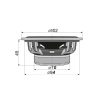 SAL CX 404 2 utas hangszórópár, 2 x 55 W, 100 mm, 4 Ohm, magas és mélyközép