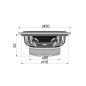 SAL CX 504 2 utas hangszórópár, 2 x 75 W, 130 mm, 4 Ohm, magas és mélyközép