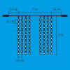 Home DLF 600/WW LED-es fényfüggöny, 2x3 m / 600 db melegfehér LED, állófényű, fehér vezeték, sorolható, kül- és beltéri kivitel