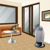 Home FK 21 álló elektromos halogén hősugárzó fűtőtest, 400W/800W/1200W, oszcillálás, IP20 védelem, fekete/ezüst