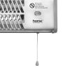 Home FK 24 falra szerelhető elektromos karccsöves fűtőtest, 600W/1200W,  IPX4 védelem, ezüst