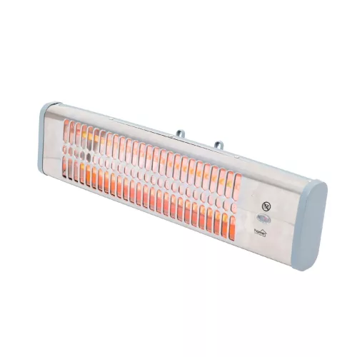 HOME FK20 kvarccsöves fűtőtest, 1200 W, 2 fokozat, fémház, falra szerelhető kivitel