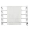 Home FTW 4 fali fűtött elektromos törölközőszárító, 90W, IPX1 védelem, fehér